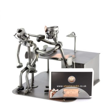 HNO-ARZT MIT VISITENKARTEN-HALTER