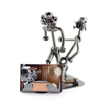 Voetbal met visitekaarthouder