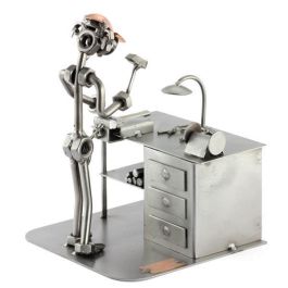 Steelman24 I Figurine en métal Peintre en Carrosserie avec Plaque De Gravure I Made in Germany I