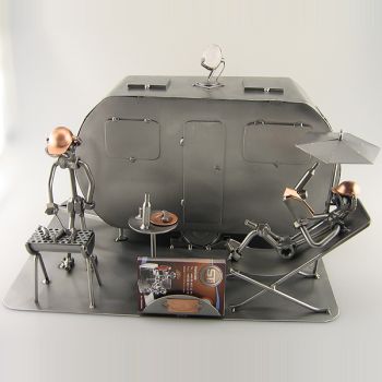 CAMPING MIT VISITENKARTEN-HALTER