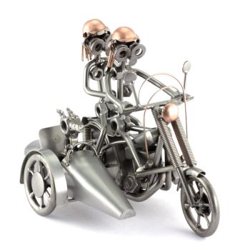 CHOPPER MIT BEIWAGEN SOZIUS UND HUND