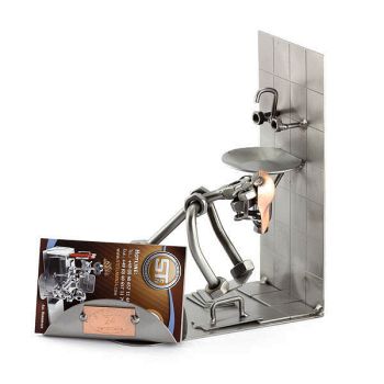 FLIESENLEGER MIT VISITENKARTEN-HALTER