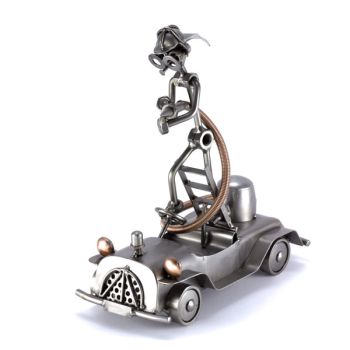 FEUERWEHRWAGEN MIT MANN AUF LEITER