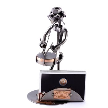 SNARE DRUM MIT VISITENKARTENHALTER SCHRAUBENMÄNNCHEN